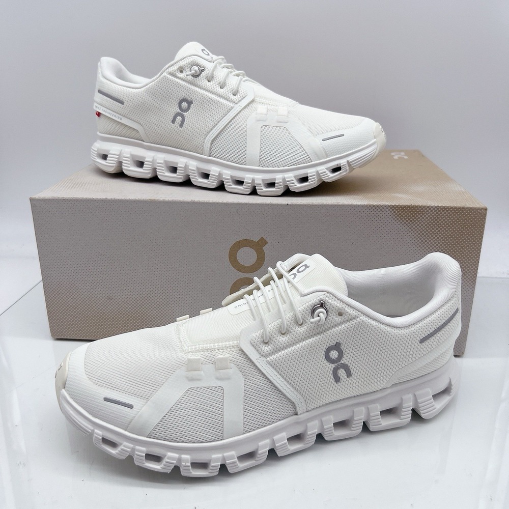 On Cloud 6 Wide Women's Running Shoes Athletic Sneakers White Size US 9